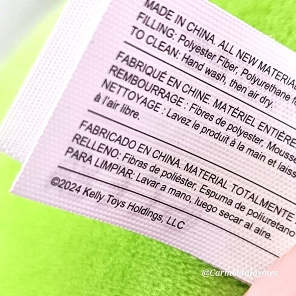 🎃 LEAP 🦇 FTM Lime Green & Black Bat Halloween 2024 Original Squishmallow ☆ NWT - Picture 7 of 8